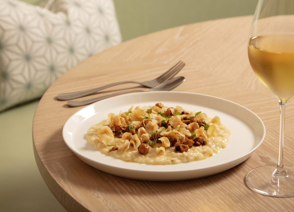 Michelin-star risotto with white wine